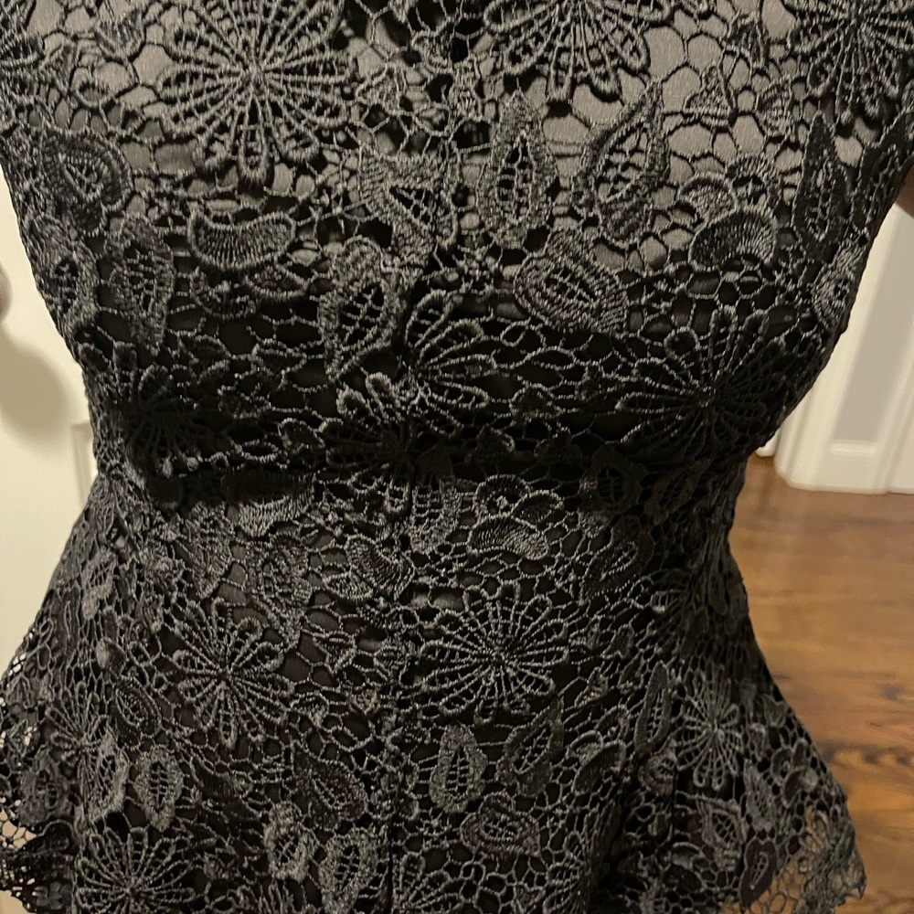 Elegant Black Lace Top
